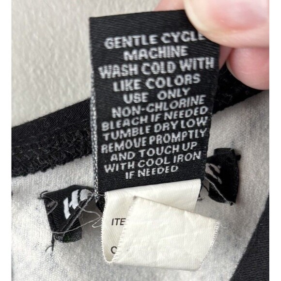 2015 Hot Topic Black & White Plaid Collar Dress Goth Punk Retro Wednesday Medium - Picture 5 of 8